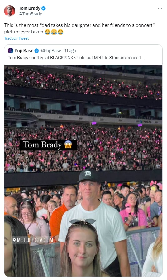 Tom Brady en concierto