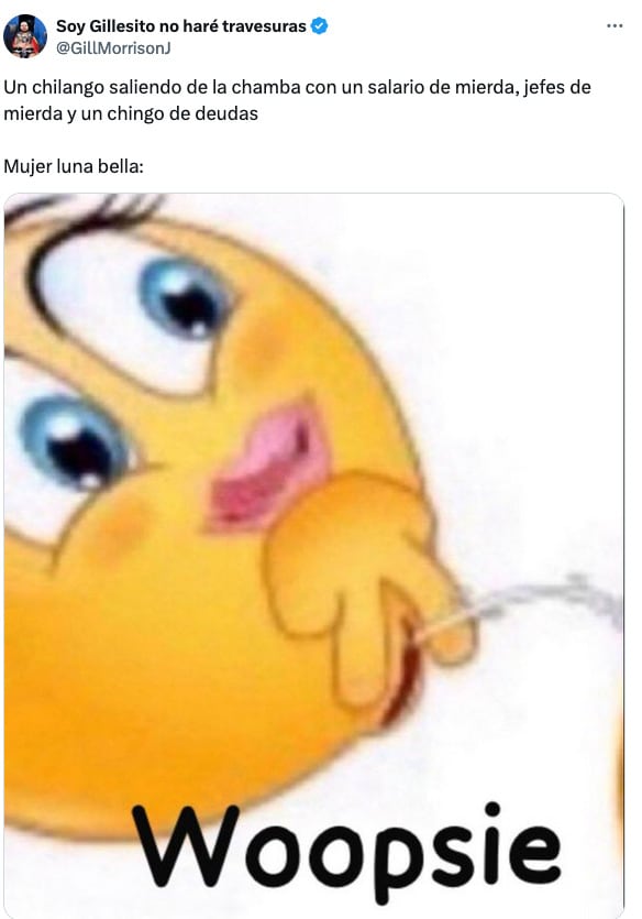 Meme del squirt de Luna Bella en el video XXX en el Metro CDMX.