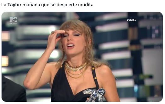 Memes de Taylor Swift borracha revelan cuánto disfrutó de los MTV Video Music Awards 2023