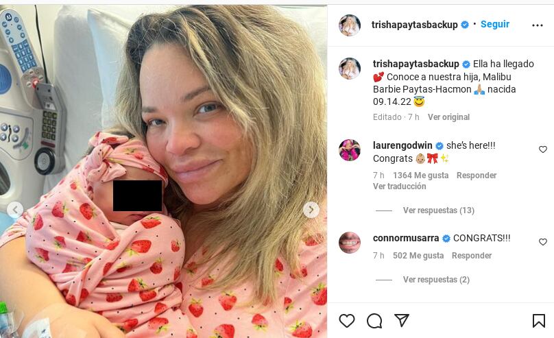 Trisha Paytas y su bebé, Barbie Malibú