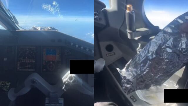 Piloto calienta su lunch en las alturas