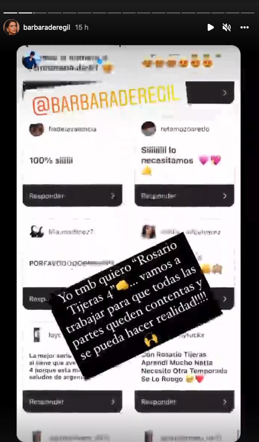 Bárbara de Regil sobre Rosario Tijeras 4