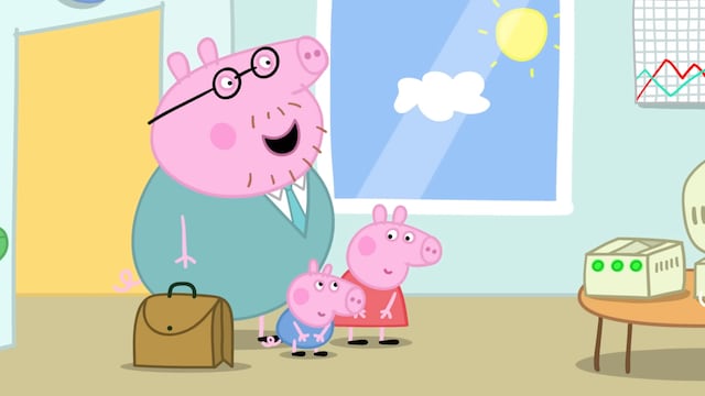 Peppa Pig visita la oficina de Papá Cerdito