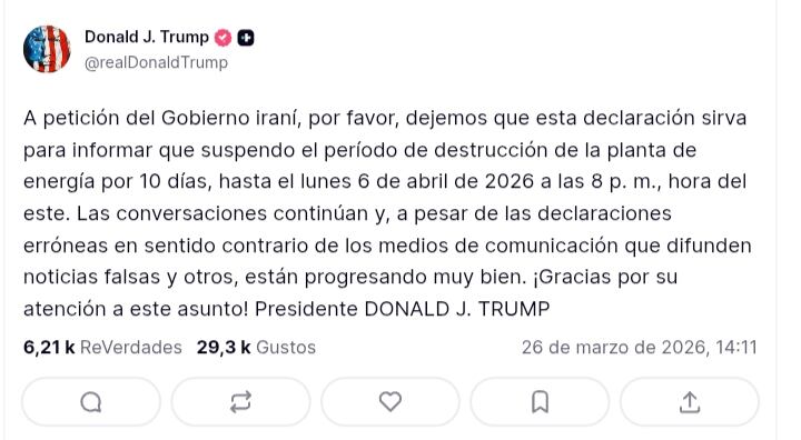 Estados Unidos fija nuevo plazo a Irán para llegar a acuerdo