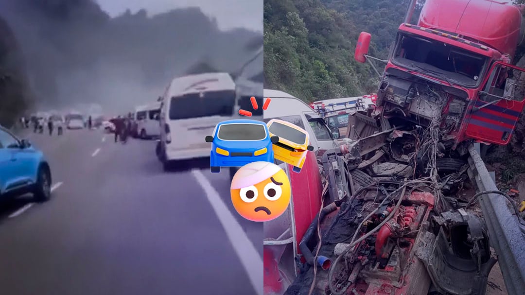 Choque múltiple en la autopista San Cristóbal-Tuxtla deja víctimas