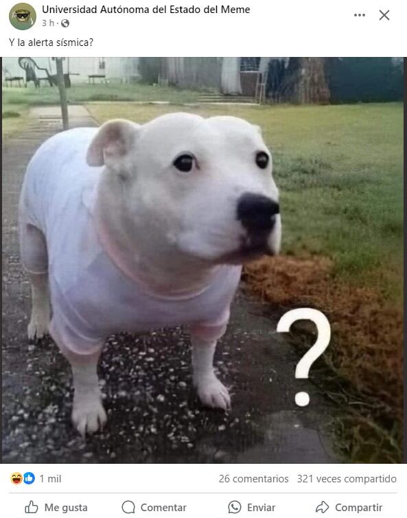 Memes por la prueba de la alerta sísmica