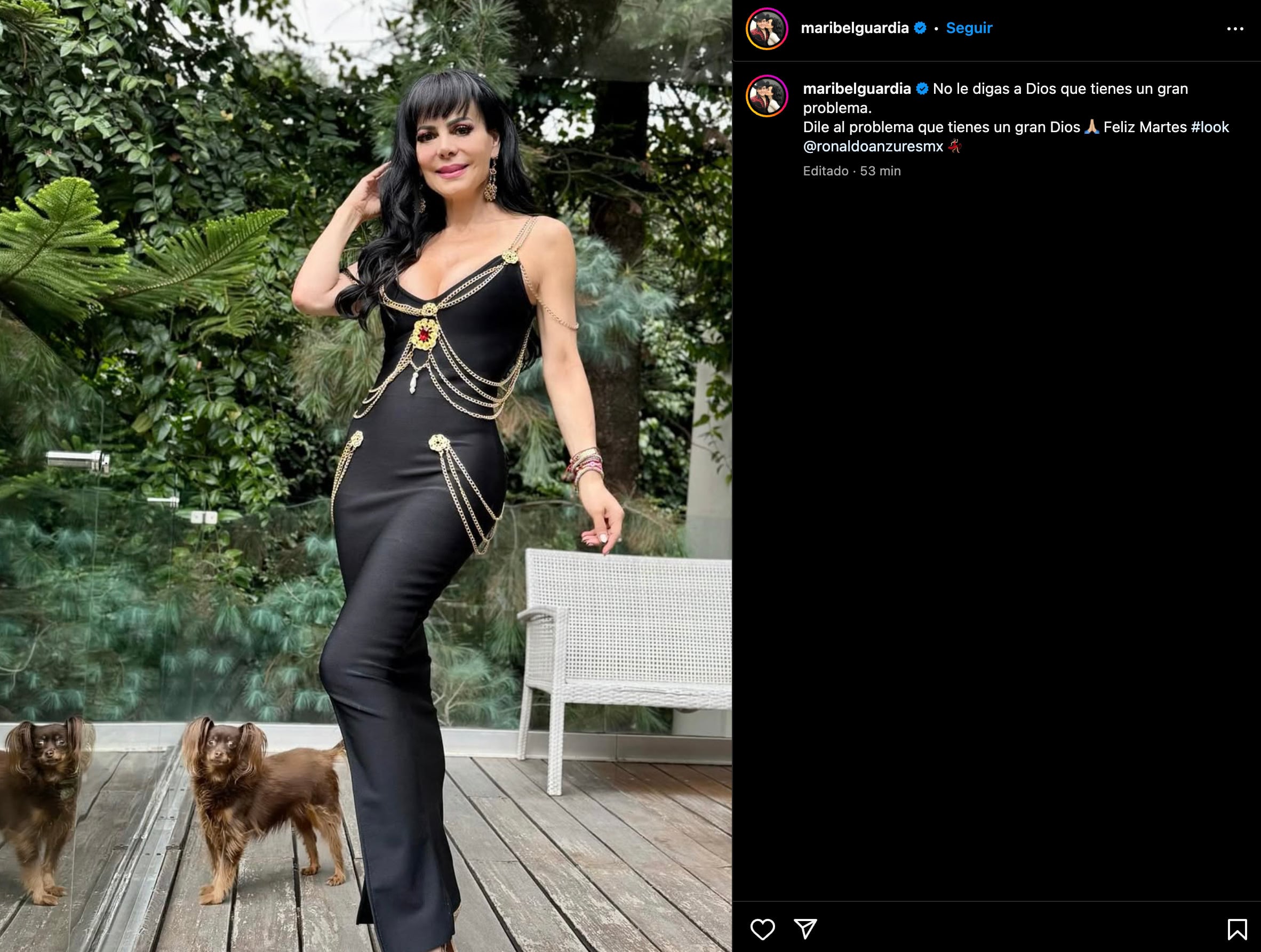 Maribel Guardia comparte mensaje en Instagram tras la publicación de Imelda Garza Tuñón