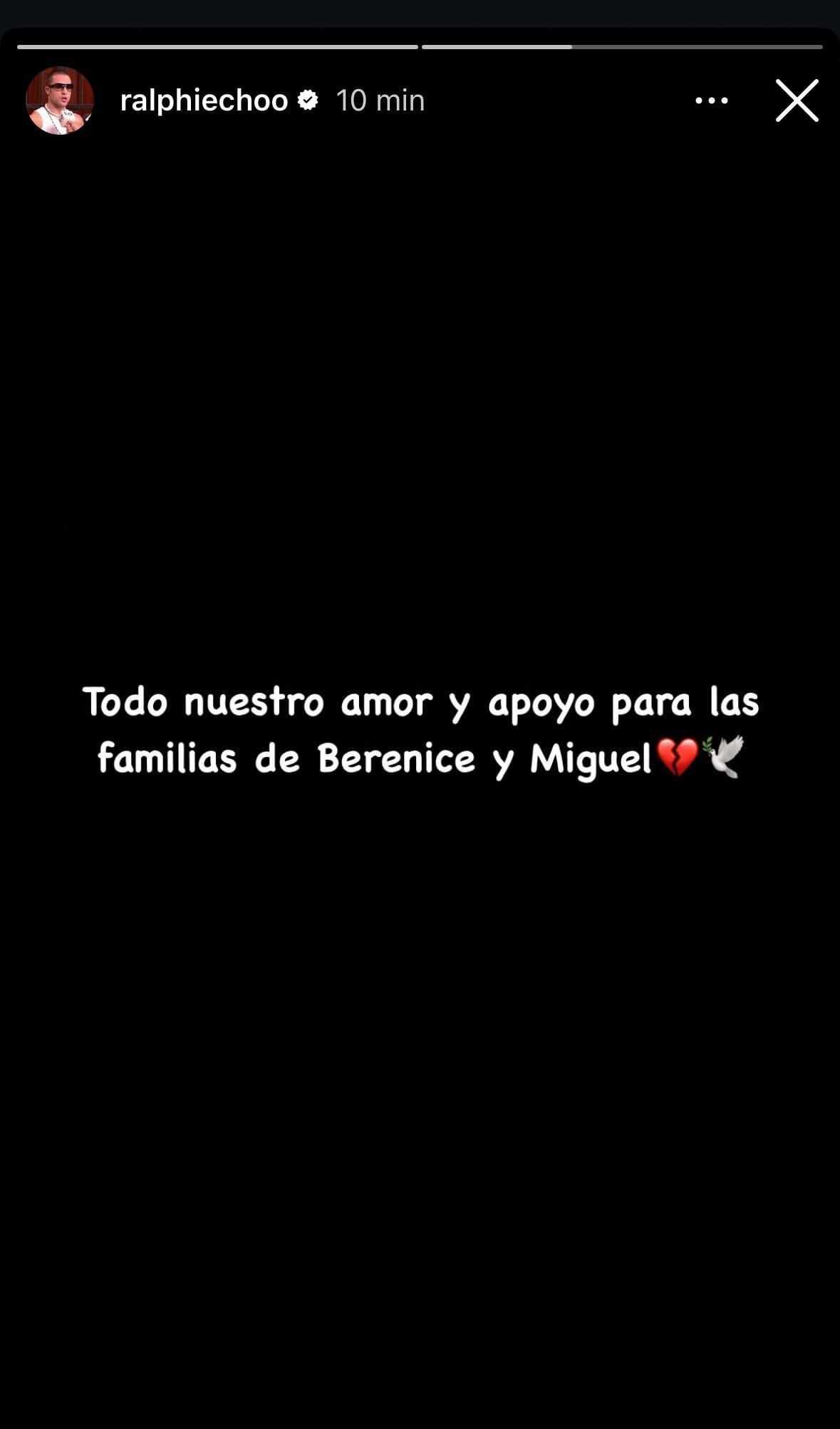 Mensaje de apoyo a las víctimas de Axe Ceremonia 2025 de Ralphie Choo
