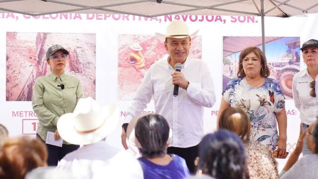 Alfonso Durazo supervisa obras en Navojoa