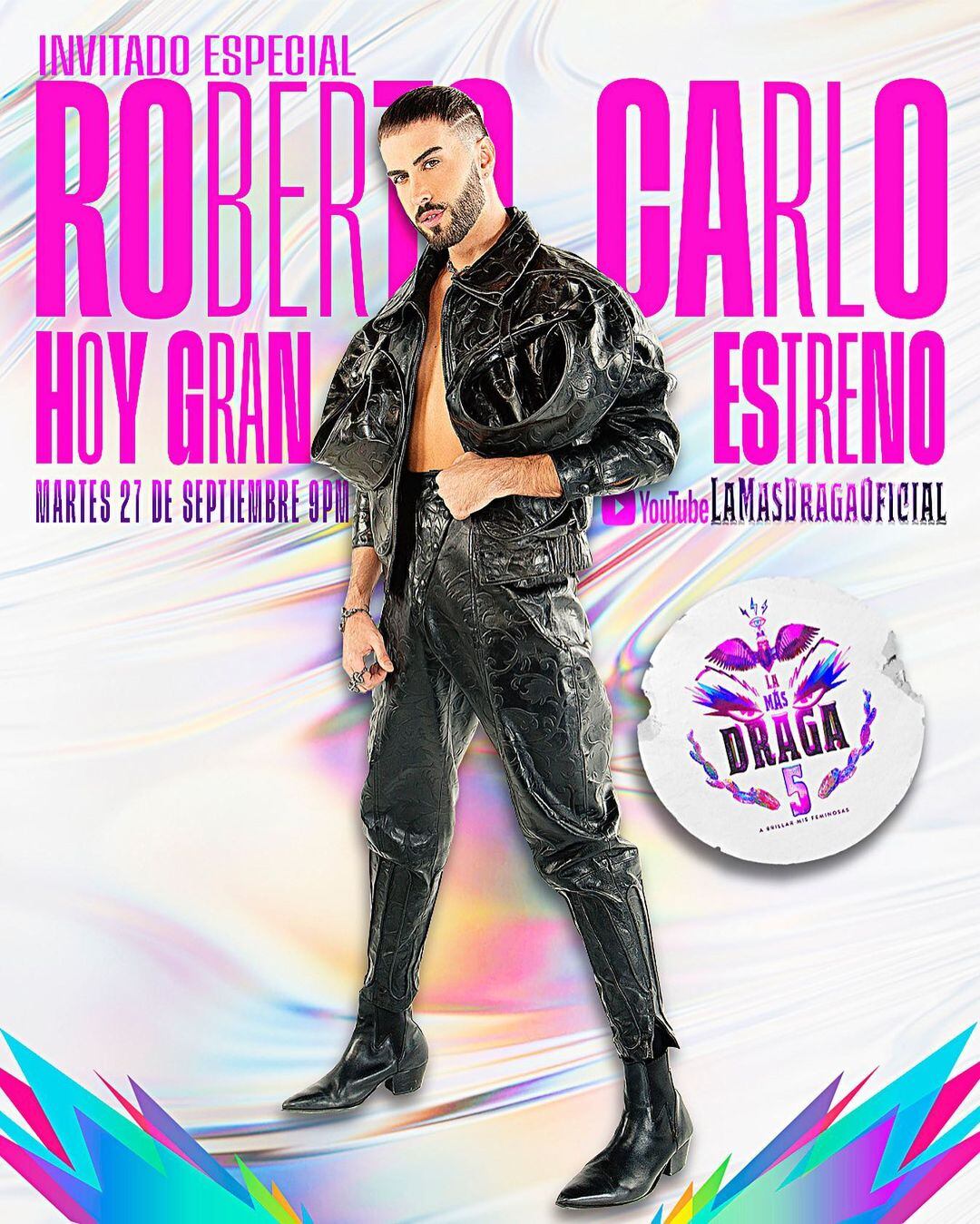 Roberto Carlo, invitado especial de La Más Draga 5