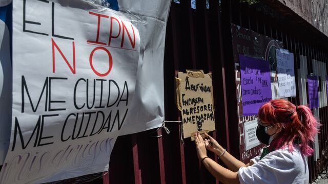 Protesta en la Voca 7 del IPN