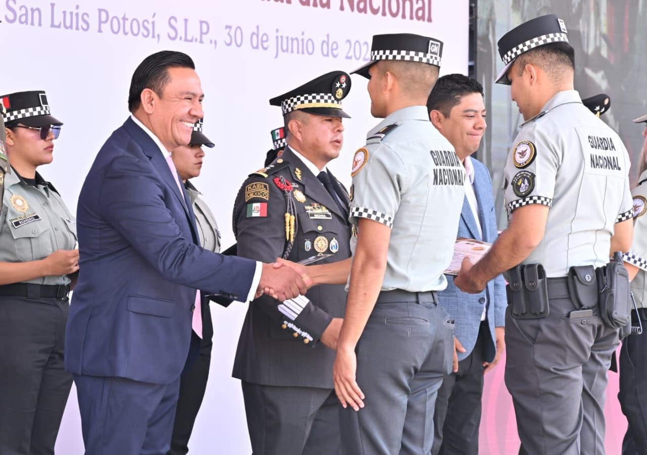 Reducción de delitos en San Luis Potosí se atribuye a la coordinación entre Guardia Nacional y autoridades.