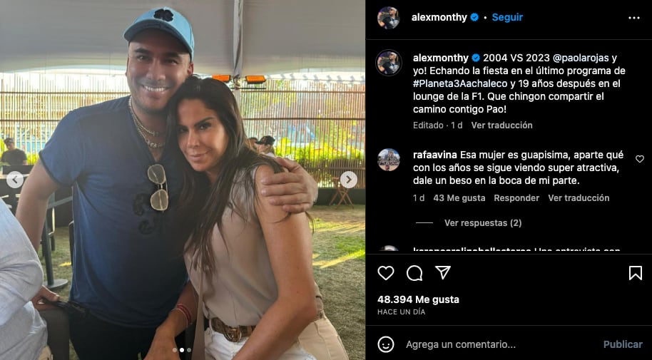 El Escorpión Dorado se fue a la Fórmula 1 y recordó su amistad con Paola Rojas