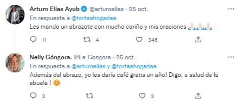 Tuit de Arturo Elías Ayub reaccionando a las nietas que se tatuaron