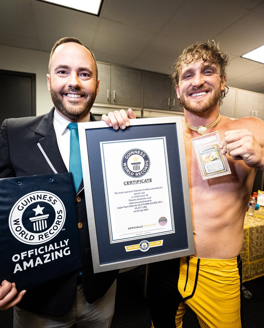 Logan Paul vende la carta Pokémon más cara del mundo: la Pikachu Ilustrator