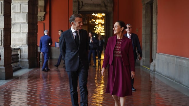 Claudia Sheinbaum celebra visita de Emmanuel Macron