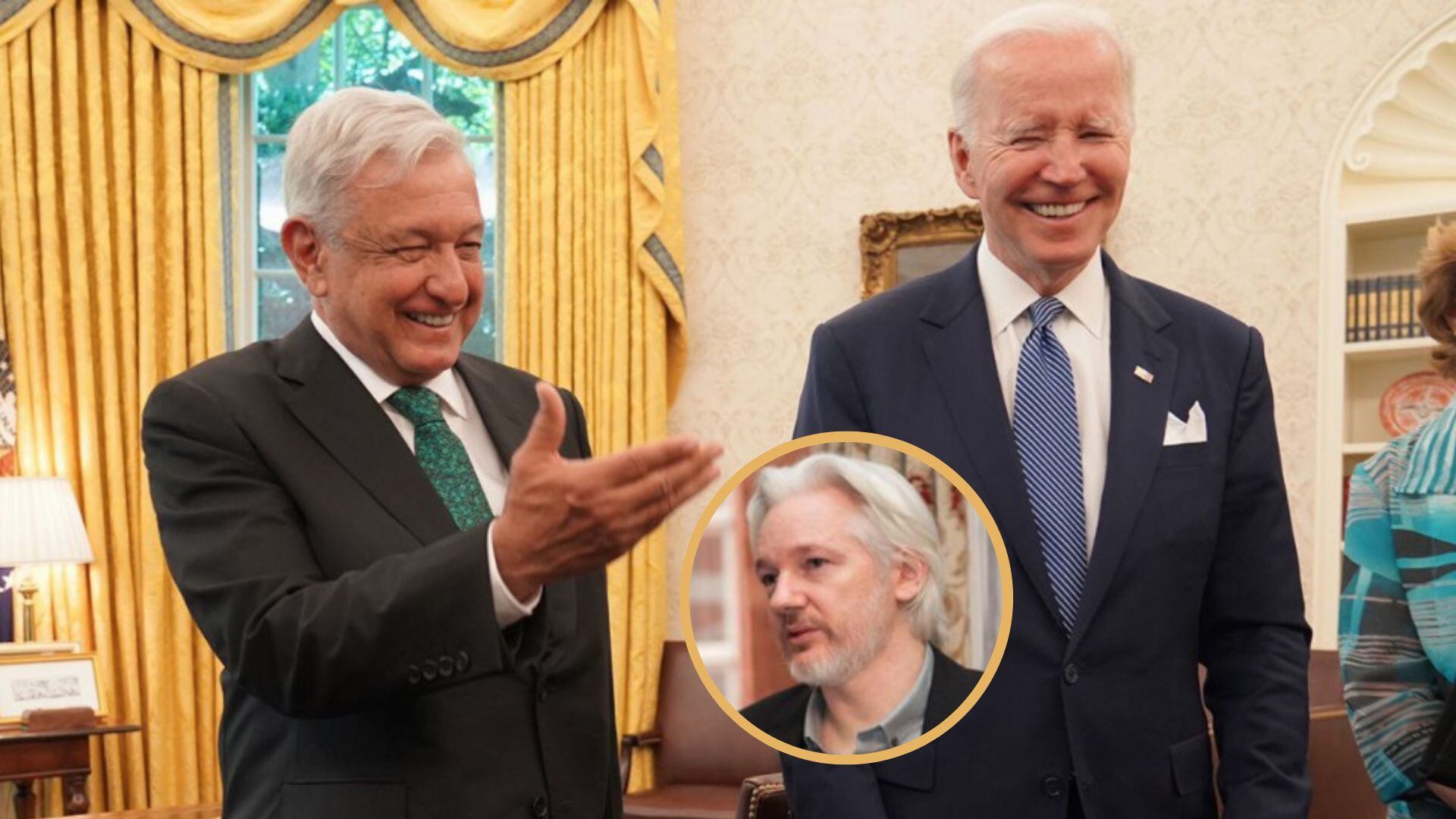 AMLO no trató en la reunión con Joe Biden el caso Julian Assange; le dejó una carta al presidente de Estados Unidos