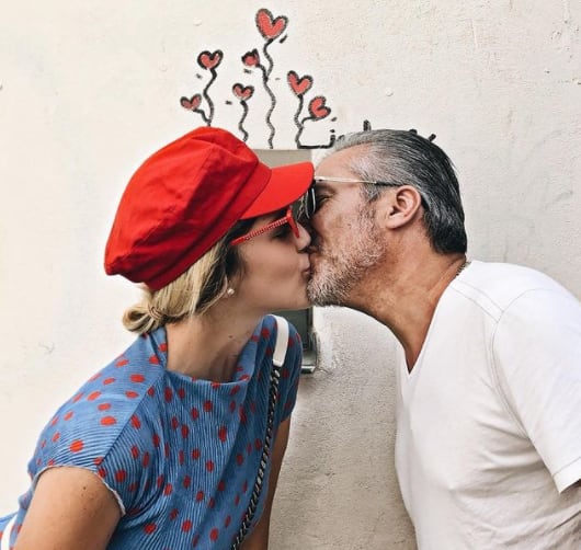 Natalia Alcocer y su esposo.