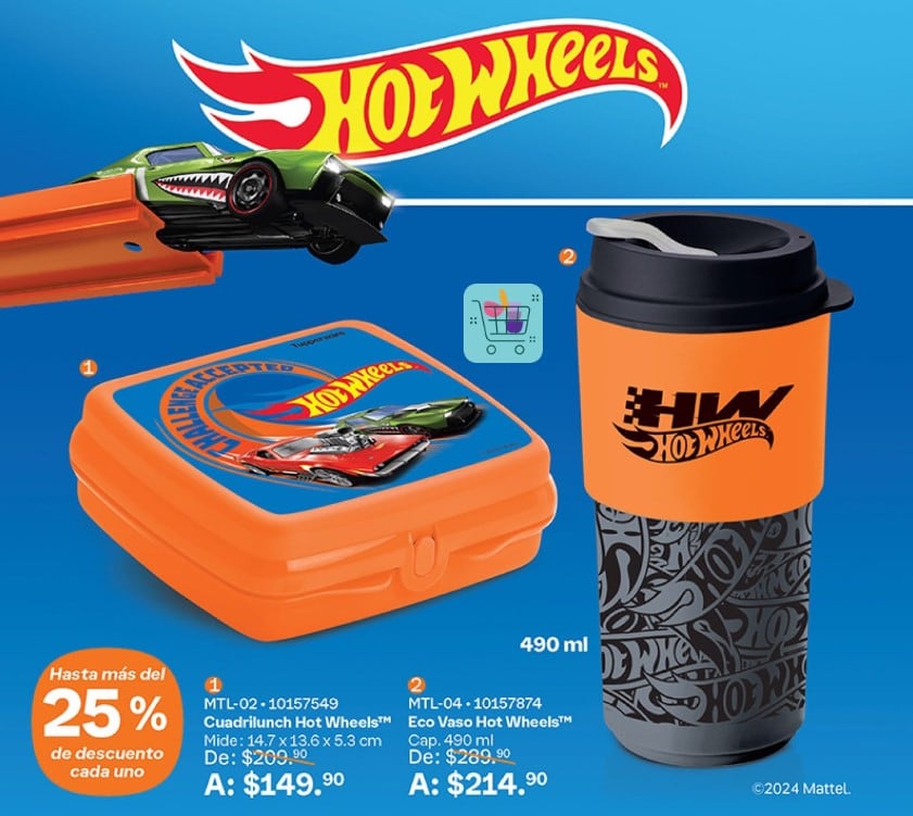 Hot Wheels en Tupperware