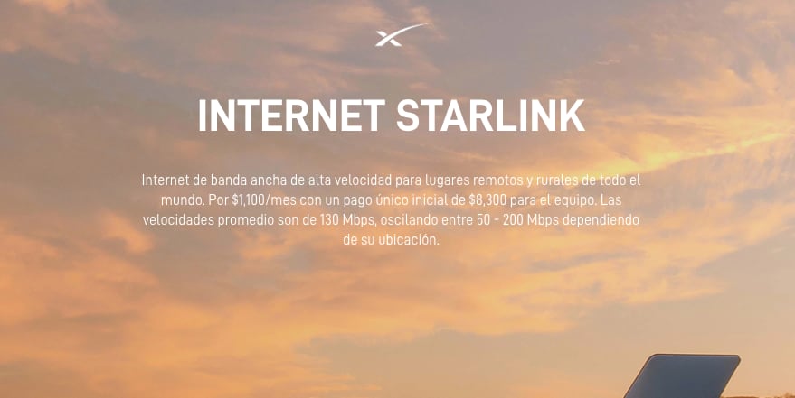 Starlink, el Internet de Elon Musk tiene este precio en México