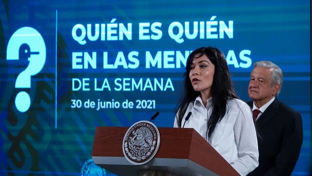 Ana Elizabeth García Vilchis y AMLO