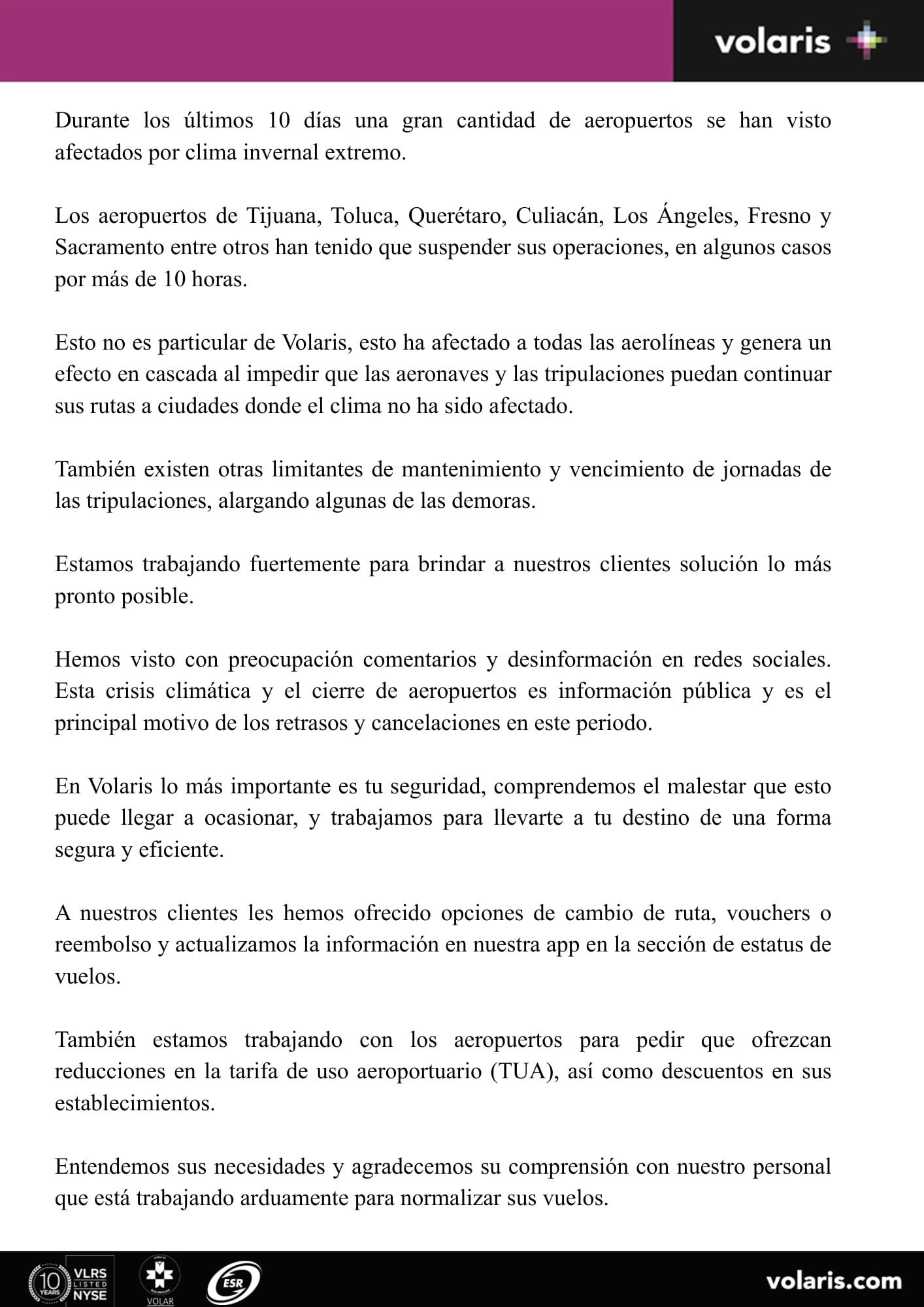 Cancelaciones de vuelos de Volaris afectan AICM y otros aeropuertos de México