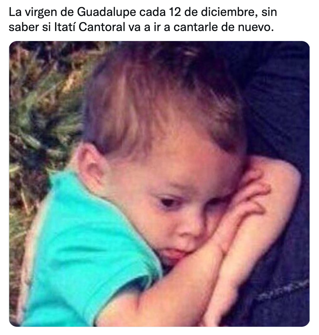 Meme de Itatí Cantoral cantando La Guadalupana