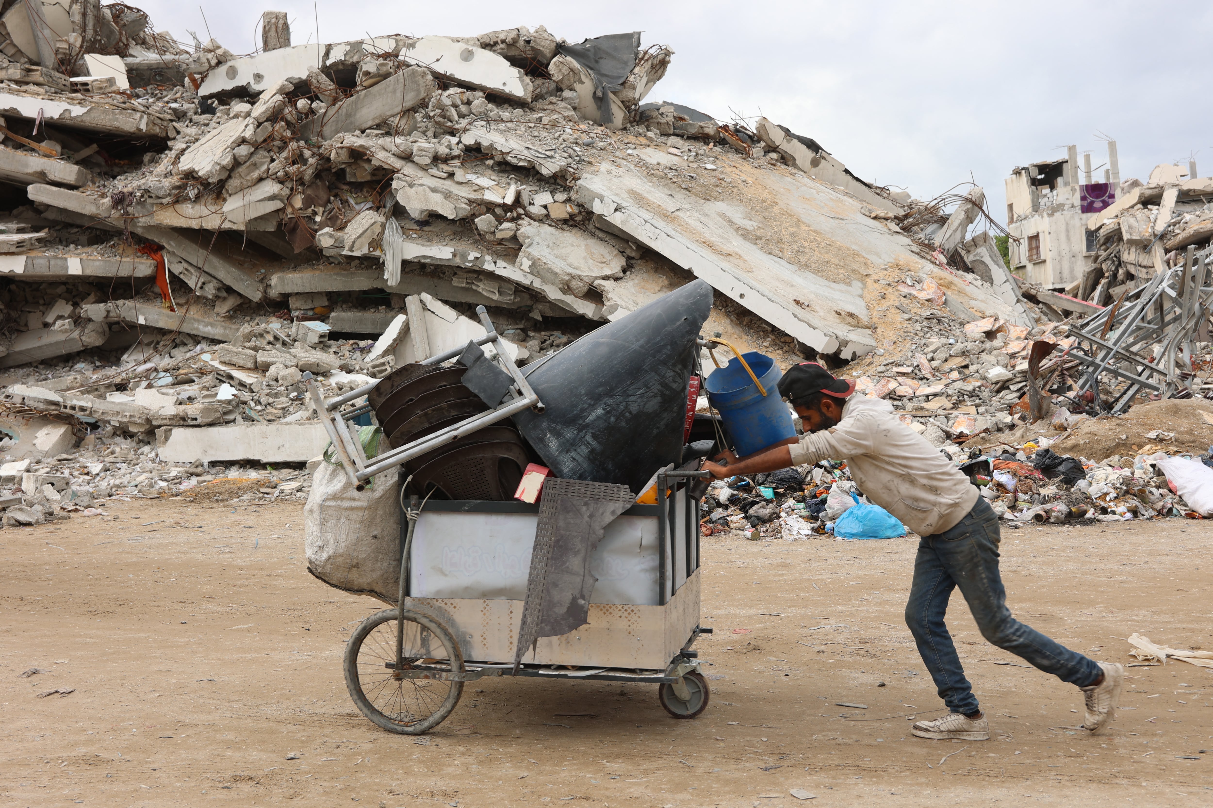 Destrucción en la Franja de Gaza