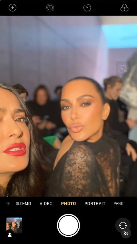 Salma Hayek y Kim Kardashian
