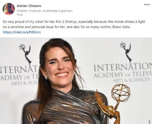 Adrián Olivares, ex Menudo y hermano de Karla Souza