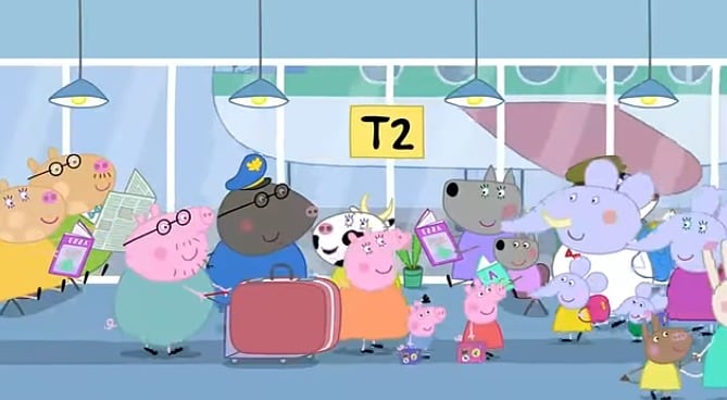 Peppa Pig va de vacaciones a Italia