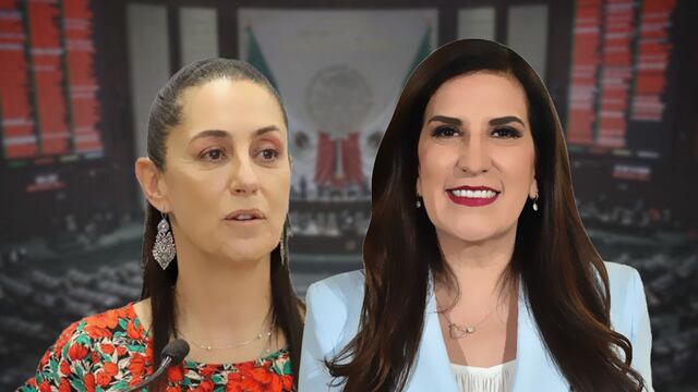 Kenia López Rabadán y Claudia Sheinbaum