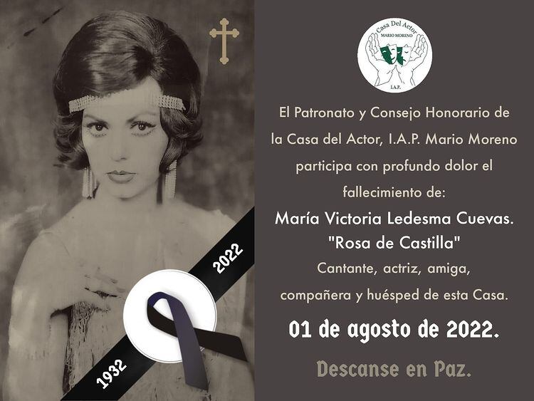 Muere Rosa de Castilla.