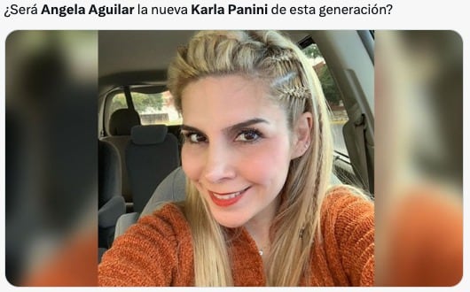 Memes comparan a Ángela Aguilar con Karla Panini por su relación con Christian Nodal
