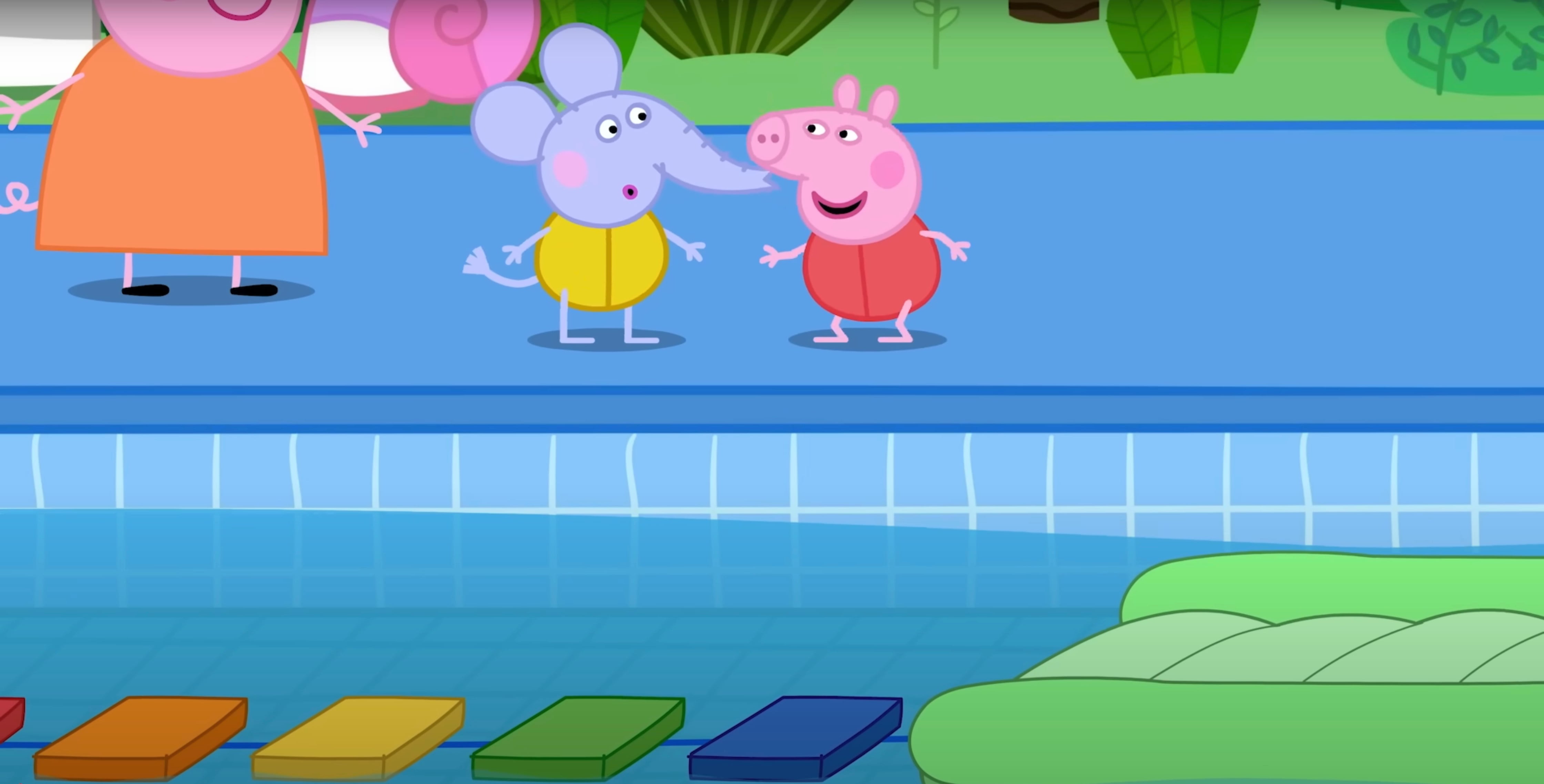 Peppa Pig visita el parque acuático por Día Mundial del Agua