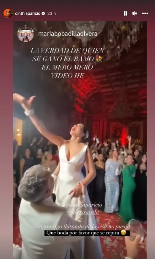 Cinthia Aparicio provoca tremenda pelea por culpa del ramo de novia