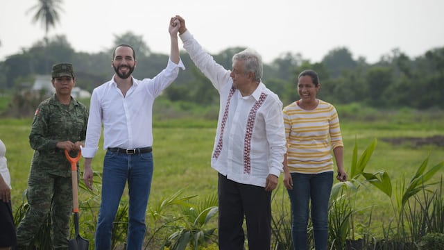 Nayib Bukele y AMLO.