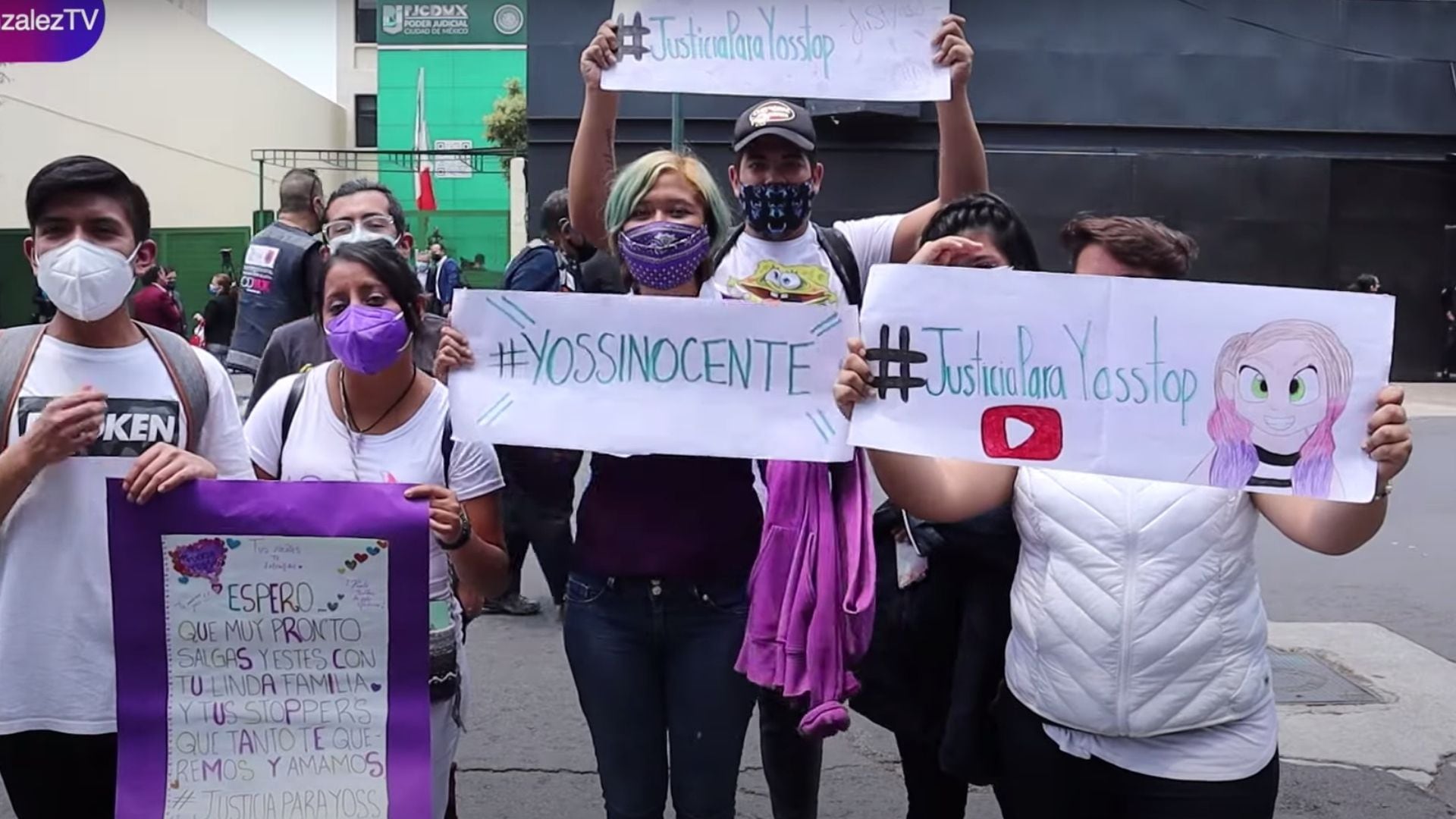 Protesta de seguidores de YosStop