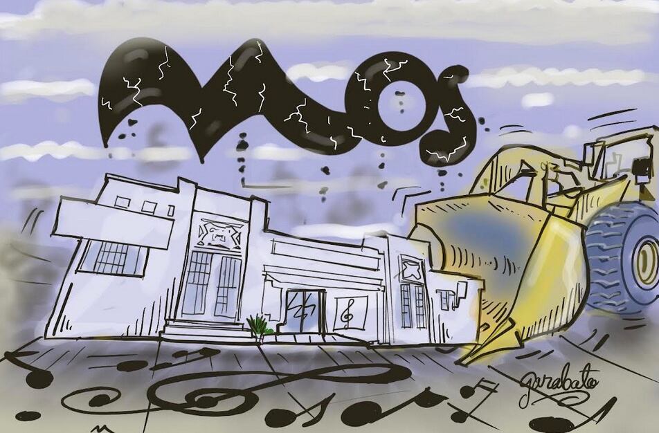 Cartón de Garabato para Plácido Garza