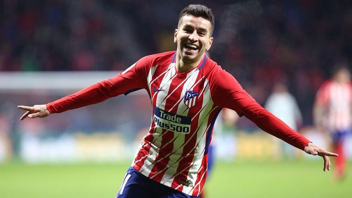 Ángel Correa festeja un gol.