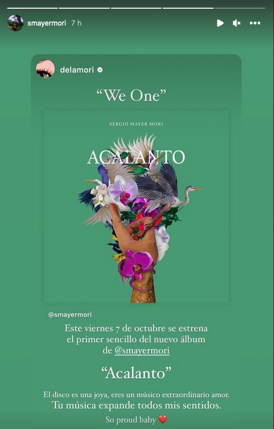 Palabras que Bárbara Mori dedicó a su hijo por su sencillo "Acalanto".