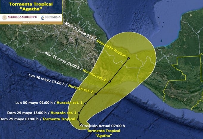 Tormenta tropical 'Agatha'