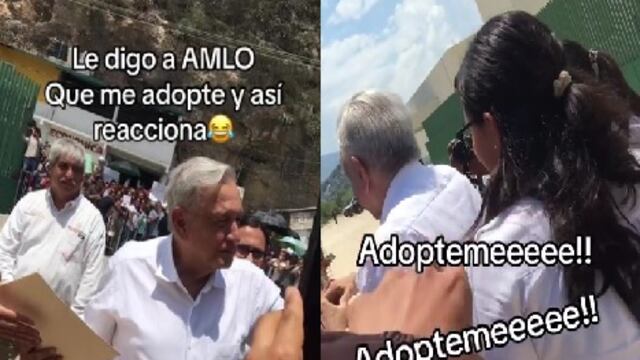 Joven le pide a AMLO que lo adopte