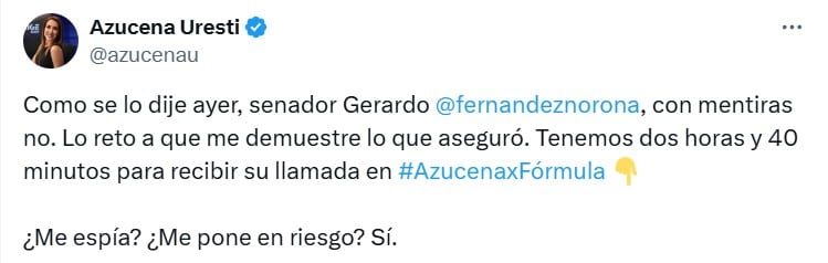 Azucena Uresti vs Gerardo Fernández Noroña