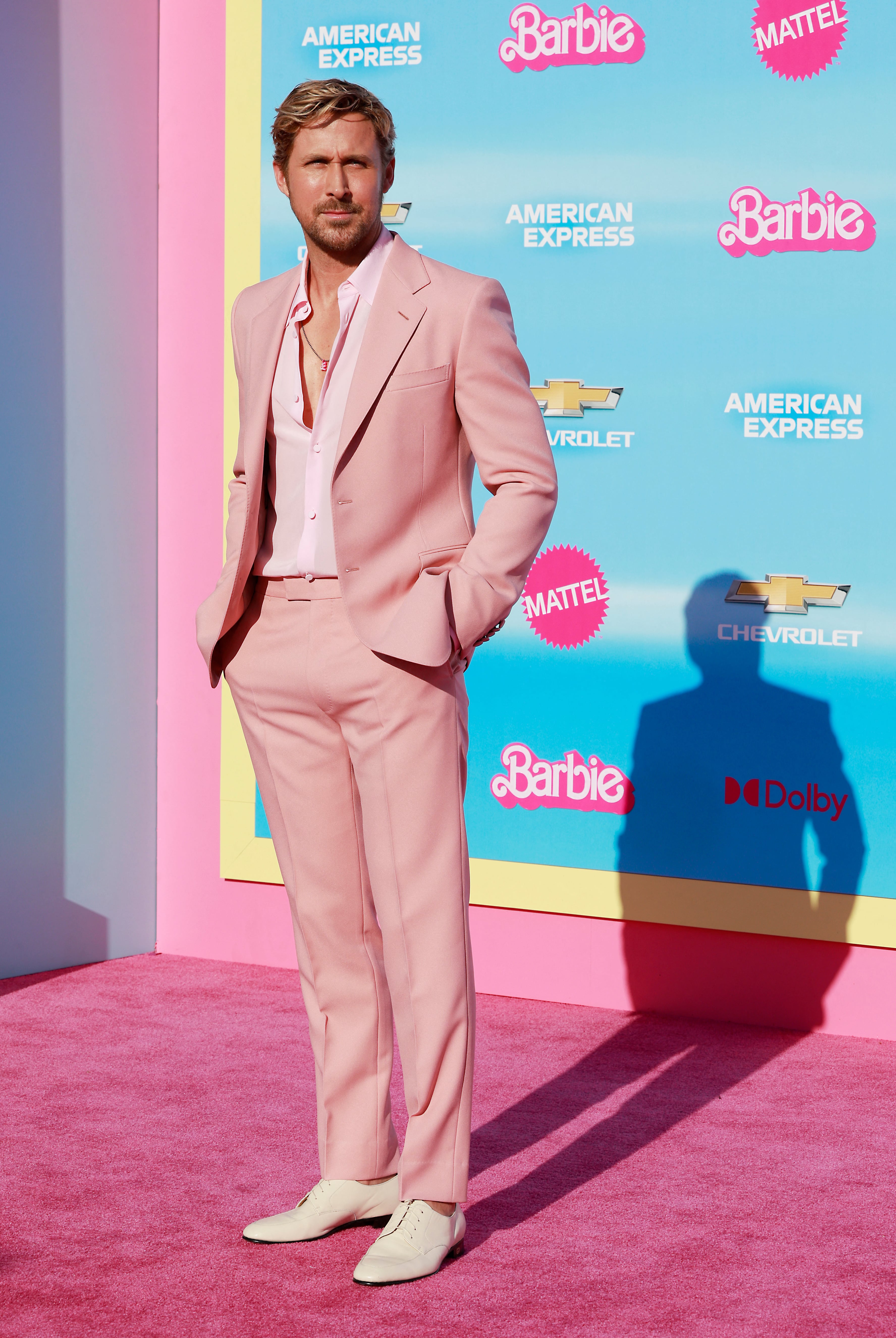 Ryan Gosling en el estreno mundial de Barbie La Película