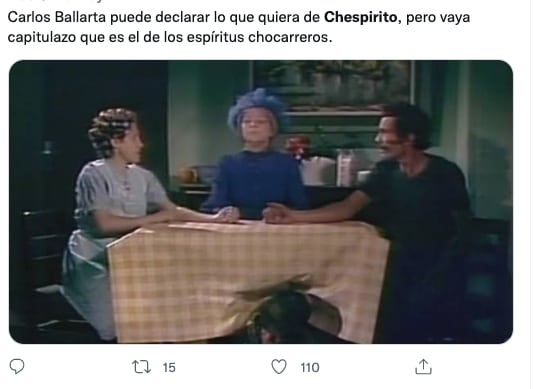 Memes de Carlos Ballarta y Chespirito tras críticas