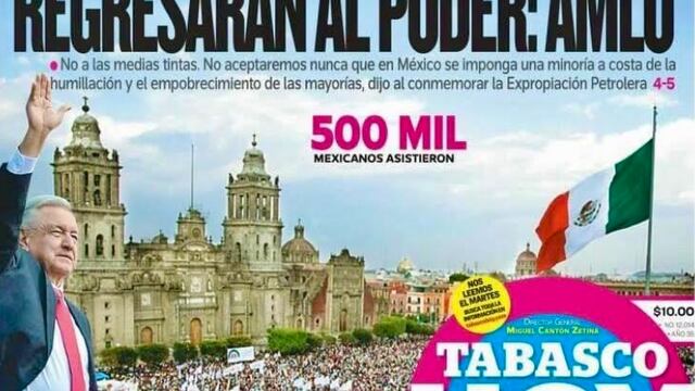 Portada de Tabasco Hoy