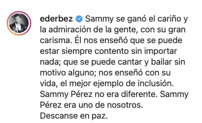 Mensaje de Eugenio Derbez