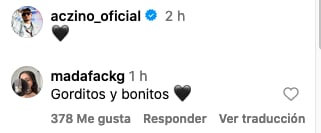 Aczino y Maldita G se comparten su foto juntos.
