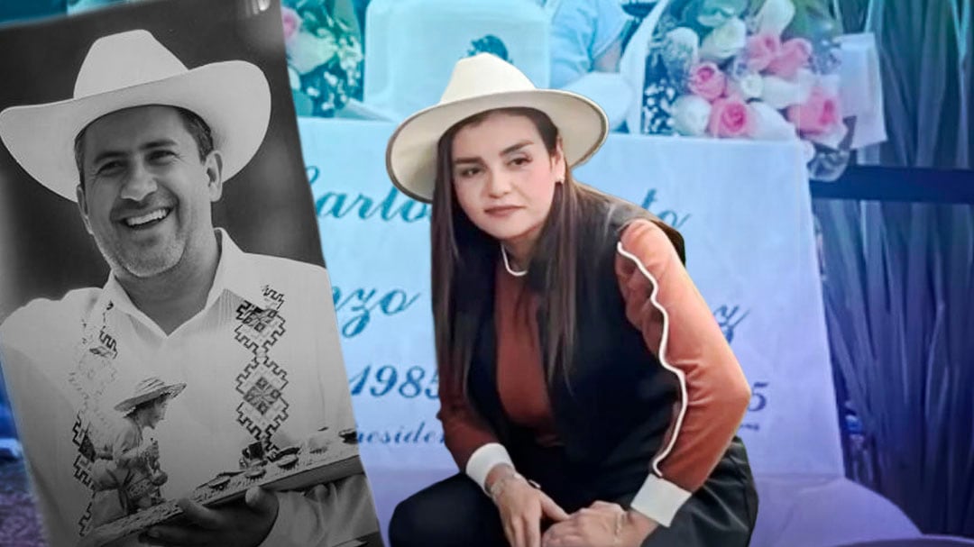 Grecia Quiroz devela placa en memoria de su esposo, el exalcalde Carlos Manzo